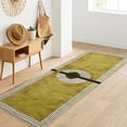 thumbnail image 1 of Casavani Block Printed Green Rug For Kitchen 2'x3' Moroccan Cotton Area Rugs, 1 of 7