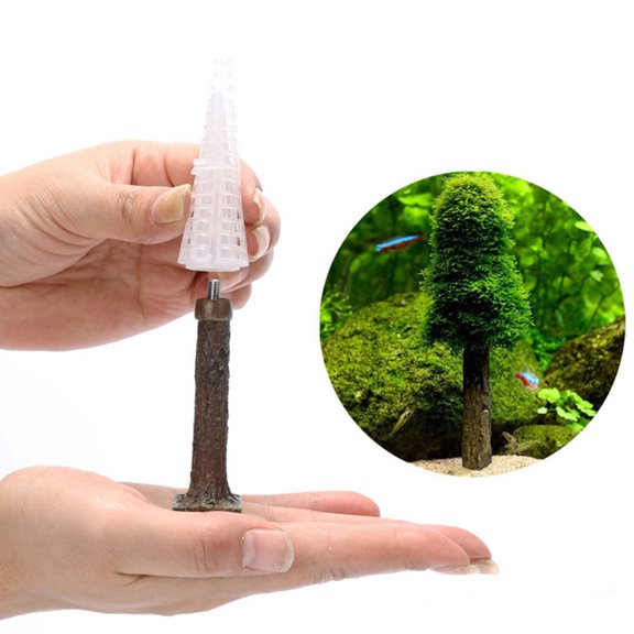 Mdesiwst Artificial Tree Plant High Simulation Aquarium Accessories Plastic Fake Christmas Tree Fish Tank Decoration for Aquarium Decor