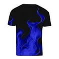 thumbnail image 3 of SSAAVKUY Muscle Tee Shirts for Mens Fake Abs T Shirt Funny 3D Flame Graphic Shirts Casual Summer Short Sleeve Tops Crewneck Tshirt Blue 12, 3 of 6