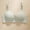 #0505-Green, variant on Women's Thin Front Closure Wireless Bra, Breathable Adjustable Push Up, Soft Nylon Stretch Fabric, Smooth T Shirt Full Coverage for Daily Casual Gift