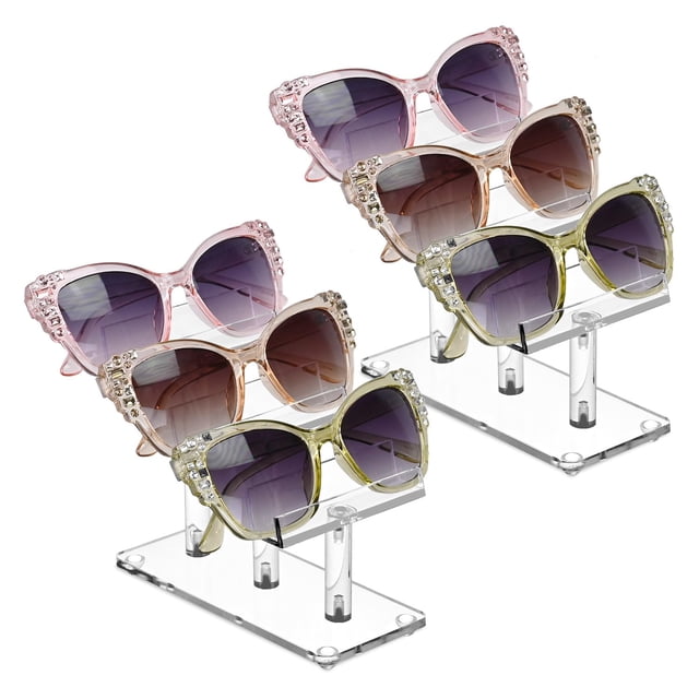 Exhibidor de Lentes MOOCA de Acrílico de 3 Niveles para Gafas de Sol