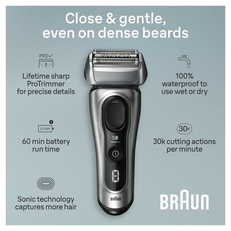 Braun Series 8 Wet & Dry Electric Shaver, Charging Stand Braun Series 8 Wet & Dry Electric Shaver, Charging Stand