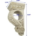 thumbnail image 4 of MERIVILLE Chatecu Drapery Sconce, Corbel Bracket, Drapery Scarf Swags, Wall Décor, French White with Gold Highlight, 1Pcs, 4 of 5