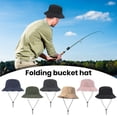 thumbnail image 5 of Chapeau d'Extérieur Polyvalent Chapeau Seau Étanche Pliable avec Jugulaire Réglable Idéal pour la Protection de Voyage Randonnée Unisexe, 5 of 5