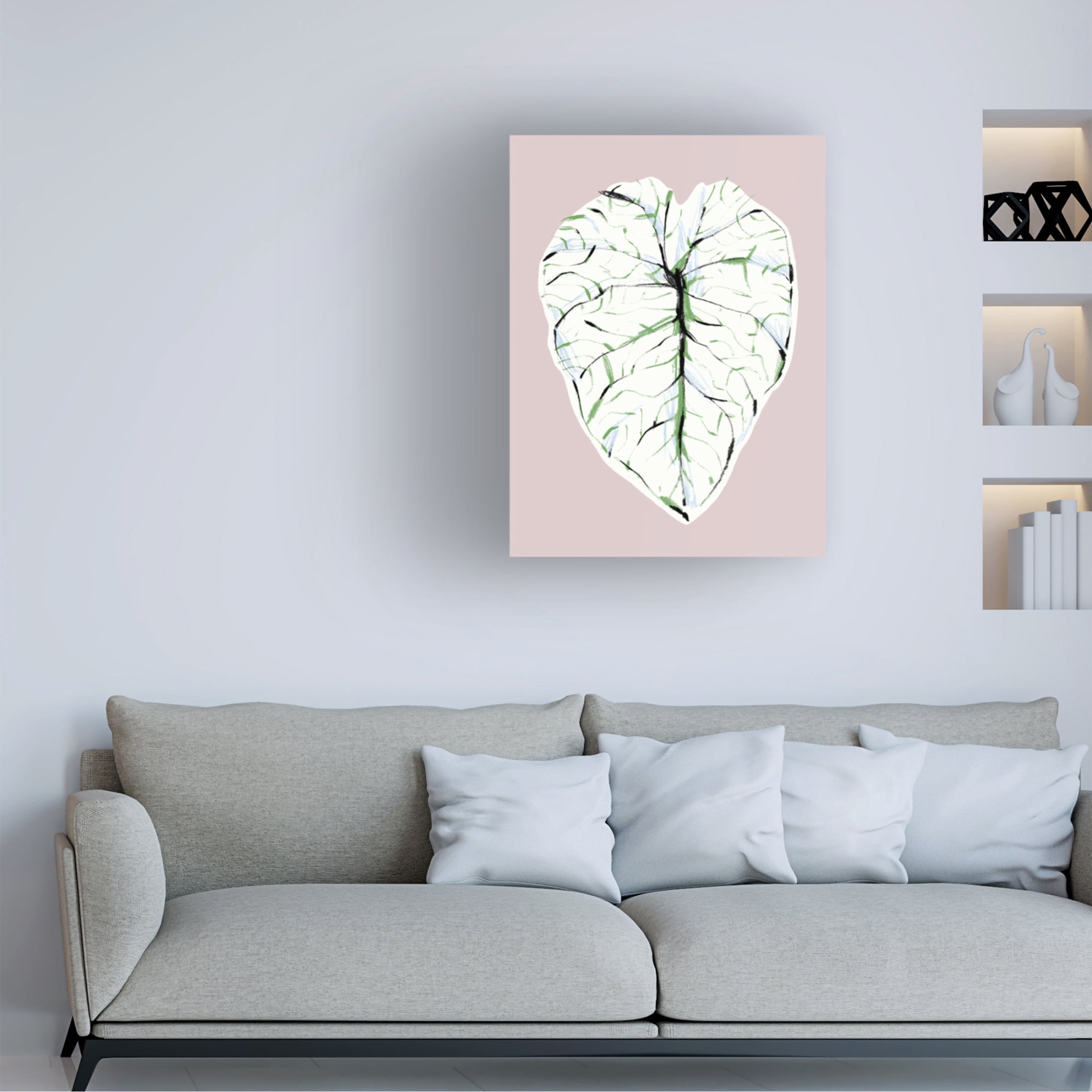 Trademark Fine Art Francesco Gulina Alocasia Melo Light Canvas Wall Art