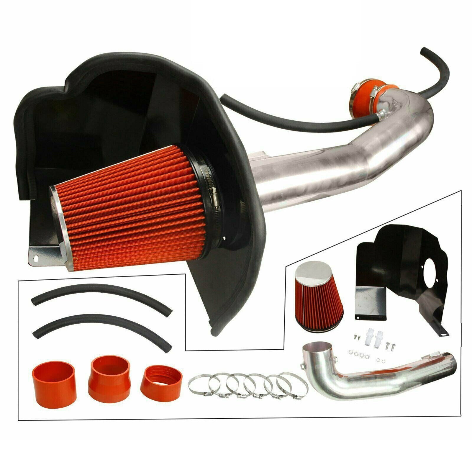 YIUIY Cold Air Intake Kit &Heat Shield for 2014-2019 Chevrolet GMC Cadillac 5.3L 6.2L