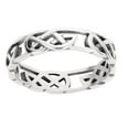 thumbnail image 2 of Celtic Wicca Pagan Eternity Ring Sterling Silver Size 5, 2 of 5
