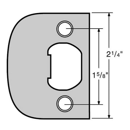 - Kwikset 83437 Full Lip Square Corner Strike