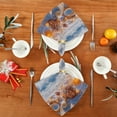 thumbnail image 4 of Satin Native Fab Cotton Dinner Napkin Seashells on Sunny Beach Reusable, 4 of 8