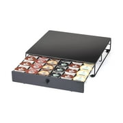 Nifty Solutions Non-Rolling Coffee Pod Drawer  Compatible with K-Cups, 36 Pod Capacity, Black