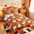thumbnail image 2 of Manfei Cartoon Ghost 7 Pieces Full Size Bedding Sets,Halloween Themed Full Size Bed in a Bag,Halloween Reversible, 2 of 7