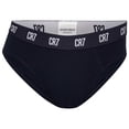 thumbnail image 3 of CR7 calzoncillos para hombre, pack de 3 - calzoncillos, logo en la cintura, algodón elástico Negro/Gris/Blanco XL (X-Large), 3 of 5