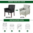 thumbnail image 3 of AIGIA Stretch Chair Covers with Arms Printed Accent Chair Cover 1 Piece Armchair Covers Chair Slipcovers for Living Room, 3 of 5