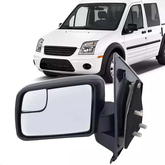 MZORANGE Driver Side Mirror For 2011-2013 Ford Transit, Connect Textured Black Rear View Mirror Manual Folding, Left Side Door Mirror BT1Z17682A, BT1Z17683A