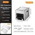 thumbnail image 2 of Electric Steak Broiler Indoor Commercial Steak Grill Automatic Steak Broiler For Carnivores Time Temperature Adjustable For Beef Chicken Vegetables, 2 of 8