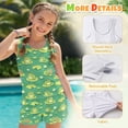 thumbnail image 4 of Psesaysky Frog Pool Girls Tankini Two Piece Swimsuits Bathing Suits for Girls Round Neck Swim Tank Top and Drawstring Bottoms for 6-15Y, 4 of 7