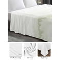 thumbnail image 6 of Sage Green Ombre Mountain Twim Size Flat Sheet, Wrinkleproof & Fadeproof Cooling Flat Bed Sheet Only, Nature Abstract Art Marble Breathable Soft Bedding Top Sheets 66 x 96 Inches, 6 of 8