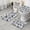 Gray Christmas Moose, variant on Dark Green Christmas Ornament Pattern Bathroom Rugs Sets 3 Piece,Toilet Cover Set,Absorbent Non Slip Bathroom Mats Sets with U-Shaped Contour Rug Toilet Rug Set