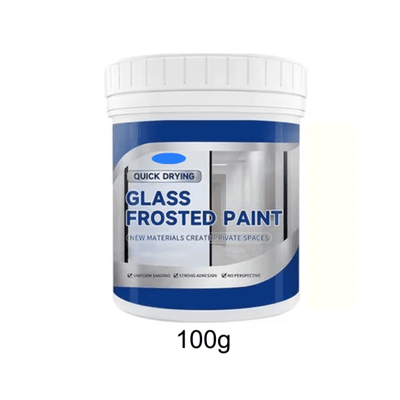 Frosted Glass Paint, Privacy Coating for Windows and Shower Enclosures, Waterproof Brush On Treatment for Bathroom Kitchen and Office Glass, DIY Frosted Finish for Cabinets and Partitions