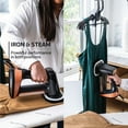 thumbnail image 6 of Rowenta Pure Force 3 in 1 Steamer and Iron, Vertical Steaming, Horizontal Ironing, 7.1 oz Water Tank, Black, DR8855, 6 of 12