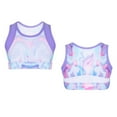 thumbnail image 3 of inhzoy Kids Girl Racerback Tops Tie Dye Crop Tank Tops Dance T Shirts, 3 of 7