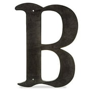The Lucky Clover Trading "B Wood Decorative Letter, 24", Charcoal Black