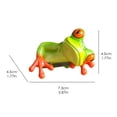 thumbnail image 3 of Resin Frog Figurine with Hollow Design Garden Patio Decor Unique Peeking Frog Statue for Outdoor Indoor Yard Living Room Home Decor Hand Painted, 3 of 9