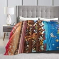 thumbnail image 4 of Kll Fleece Blanket Plush Throw Blanket Animals On Noah'S Ark,Soft Fuzzy Cozy Flannel Blanket For Couch Sofa Bed.(40"X30"), 4 of 9