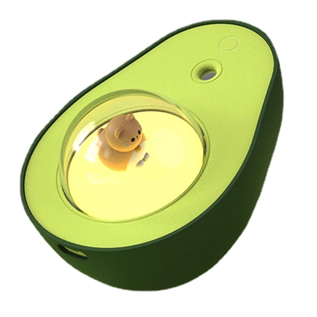 Luz de noche Irfora Humidificador de luz nocturna de aguacate, niebla grande, pequeño, portátil, recargable por USB, hogar, oficina, dormitorio, humidificación silenciosa Irfora Luz de noche