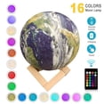 thumbnail image 2 of Kid Universe Earth toy outer space bedroom 3D Globe Touch Lamp remote 8 in., 2 of 5