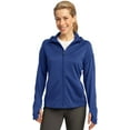 thumbnail image 2 of Sport-Tek Women's Drawcord Fleece Full-Zip Hooded Jacket, 2 of 5