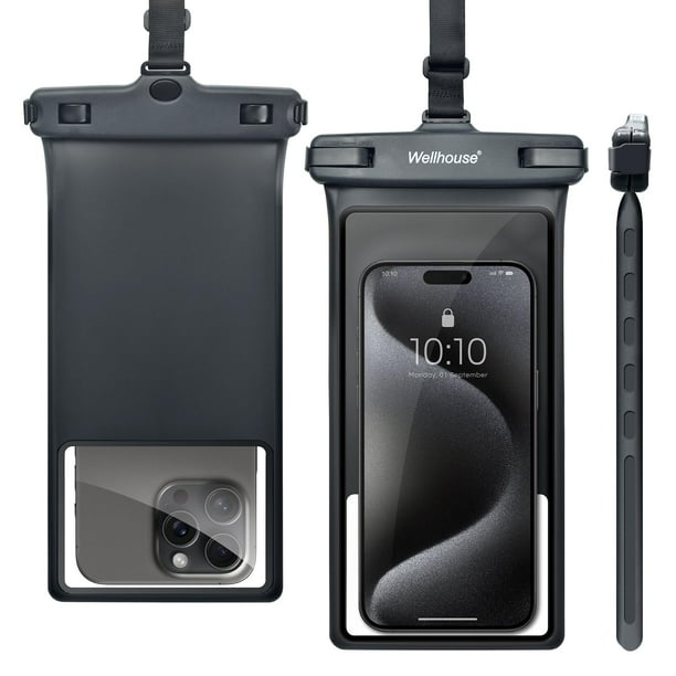 Funda impermeable para teléfono Wellhouse 8" IPX8 negra