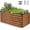 Brown, variant on SEJOV 6x3x2ft Raised Garden Bed Kit, Galvanized Planter Raised Garden Boxes Outdoor, Deep Root Raised Planter w/Anti Cutting Strip, Large Metal Raised Garden Bed for Vegetables Flowers Herbs, Black