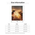 thumbnail image 5 of Gaeub Castle Cool Fire Dragon Print Flannel Throw Blanket, Home Fleece Throw Blanket for Couch or Bed,Decorative Blankets,Lightweight Fuzzy Flannel Blanket-80"x60", 5 of 6