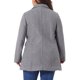 thumbnail image 3 of Abrigo largo de doble botonadura con solapa muesca para mujer de tallas grandes Agnes Orinda para un invierno con estilo 1X gris, 3 of 6