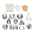 thumbnail image 1 of Wosthever Polymer Clay Stainless Steel DIY Earring Jewelry Mold Making Type2 NO2, 1 of 1
