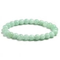thumbnail image 2 of Fine AAA 100% Natural Burmese Green Jade Round Beads Bracelet Women Stone Jewelry Gemstone Gift Handmade Strand Bracelets, 2 of 5