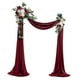 thumbnail image 2 of Kit de arco de flores artificiales para bodas y fiestas con cortina de arco, hecho a mano, para colgar 4, 2 of 7