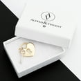 thumbnail image 3 of Heart Padlock & Skeleton Key Love Promise Charm 25x21mm (1x0.8in) Pendant & Chain Necklace in 14k Yellow & White Gold, 3 of 7