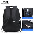 thumbnail image 3 of Mochila Negra Mark Ryden. Para negocios/escuela. Correas acolchadas. Repelente al agua. Espacio para laptop de 15.6", tableta de 9.7”. Modelo 9191 Mark Ryden  Modelo 9191DY-00, 3 of 13