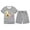 Grey, variant on Gaexia Girls Summer Outfits Size 7/8 Solid Color Shorts Outfits Clothes Casual Sport T-Shirt and Shorts Set Clothing Sets Tracksuit Toddler Girls