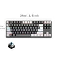 thumbnail image 3 of Klonfd Clavier de Jeu Mécanique Filaire Rétroéclairage RVB Sans Effet Fantôme 61 Touches Clavier Filaire USB Éclairé Commutateurs Bleus pour, 3 of 4