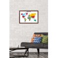 thumbnail image 2 of Map - World 2022 Wall Poster, 14.725" x 22.375" Framed, 2 of 6