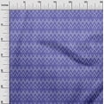 thumbnail image 3 of oneOone Polyester Spandex Medium Blue Fabric Chevron Sewing Craft Projects Fabric Prints By Yard 56 Inch Wide, 3 of 4