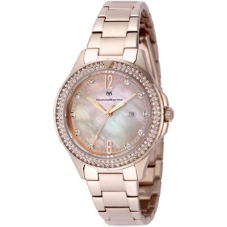TechnoMarine Sea Pearl Swiss Quartz MOP Diamond Watch Technomarine Mother of Pearl Diamonds Watch for Sale main image 4