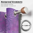thumbnail image 2 of Outdoor Curtains for Patio Waterproof, Boho Floral Outdoor Privacy Panels Grommet, Purple Flowers Vintage Bohemian Watercolor Blackout Outside Curtains for Porch/Cabana 54"x95", 1 Panel, 2 of 8