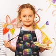 thumbnail image 2 of Colorful Controllers Games Black Pattern Kids Aprons for Girls and Boys,Adjustable Neck Strap Toddler Aprons for Kids Cooking Baking, 2 of 4