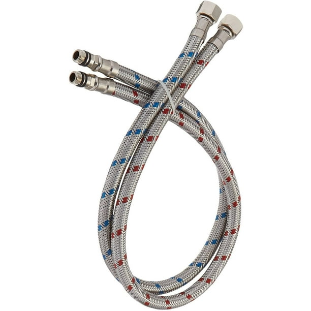 24 Inch Long Bathroom Kitchen Faucet Connector Braided Stainless Steel Supply Hose 3 8 Female Compression Thread X M10 Male 2 Pcs 1 Pair Com - Bathroom Sink Faucet Connection Size 24 Inch Long Bathroom Kitchen Faucet Connector Braided Stainless Steel Supply Hose 3 8 Female Compression Thread X M10 Male 2 Pcs 1 Pair Com - Bathroom Sink Faucet Connection Size