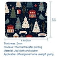 thumbnail image 5 of Christmas Tree Printed Gaming Mousepad Desk Mat, Non-Slip Rubber Bottom Mouse Mat 8.3x9.8 Inch - Suitable for Office and Gaming, 5 of 6