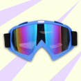 thumbnail image 3 of Gafas de seguridad para esquí, a prueba de viento, para motocicletas, protección UV400, antiarañazos Azul Colorido, 3 of 5
